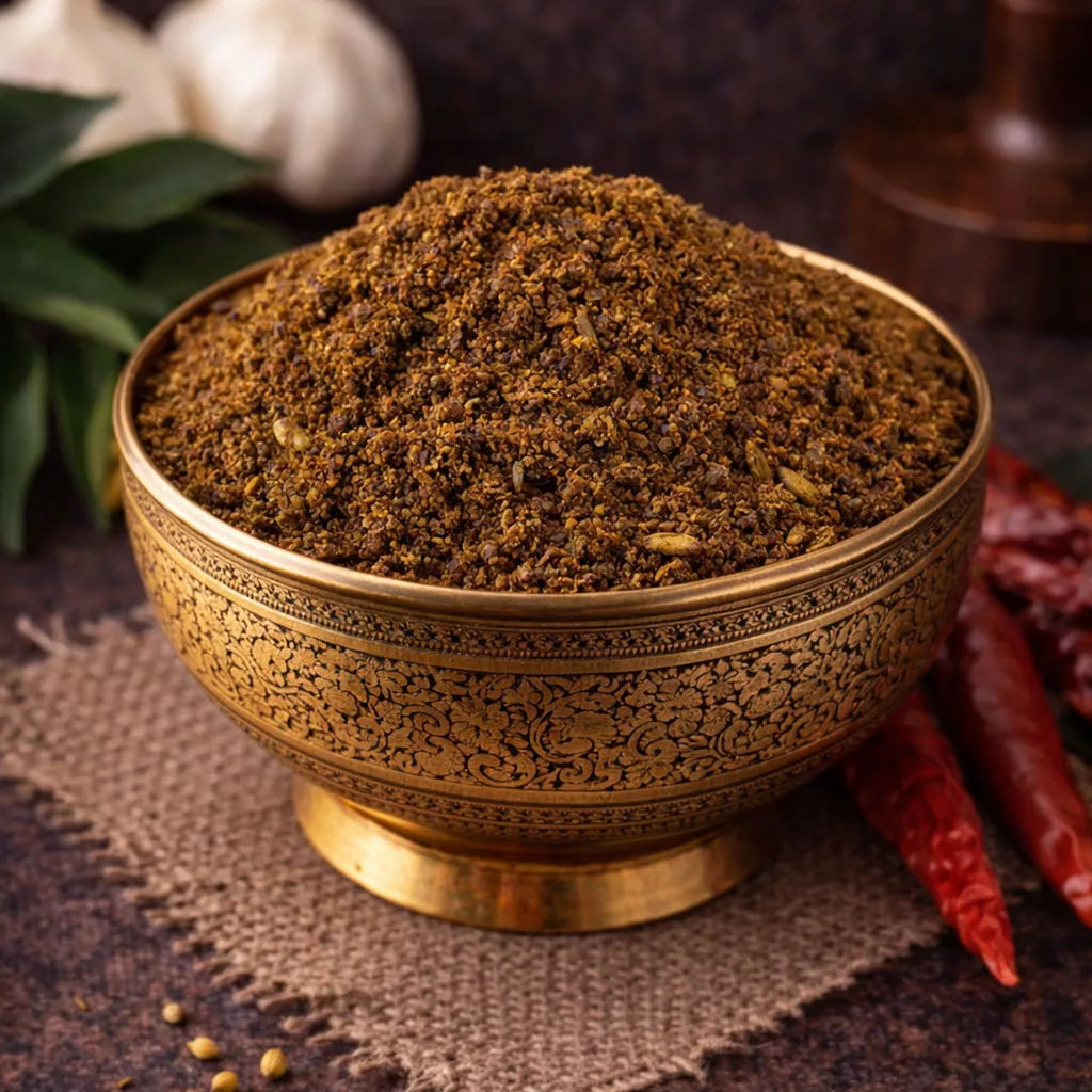 Karivepaku Karam Podi (Curry Leaves Chilli Powder)