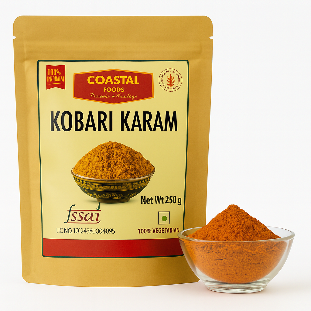 Kobbari Karam – Spicy Coconut Chutney Powder
