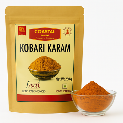 Kobbari Karam – Spicy Coconut Chutney Powder